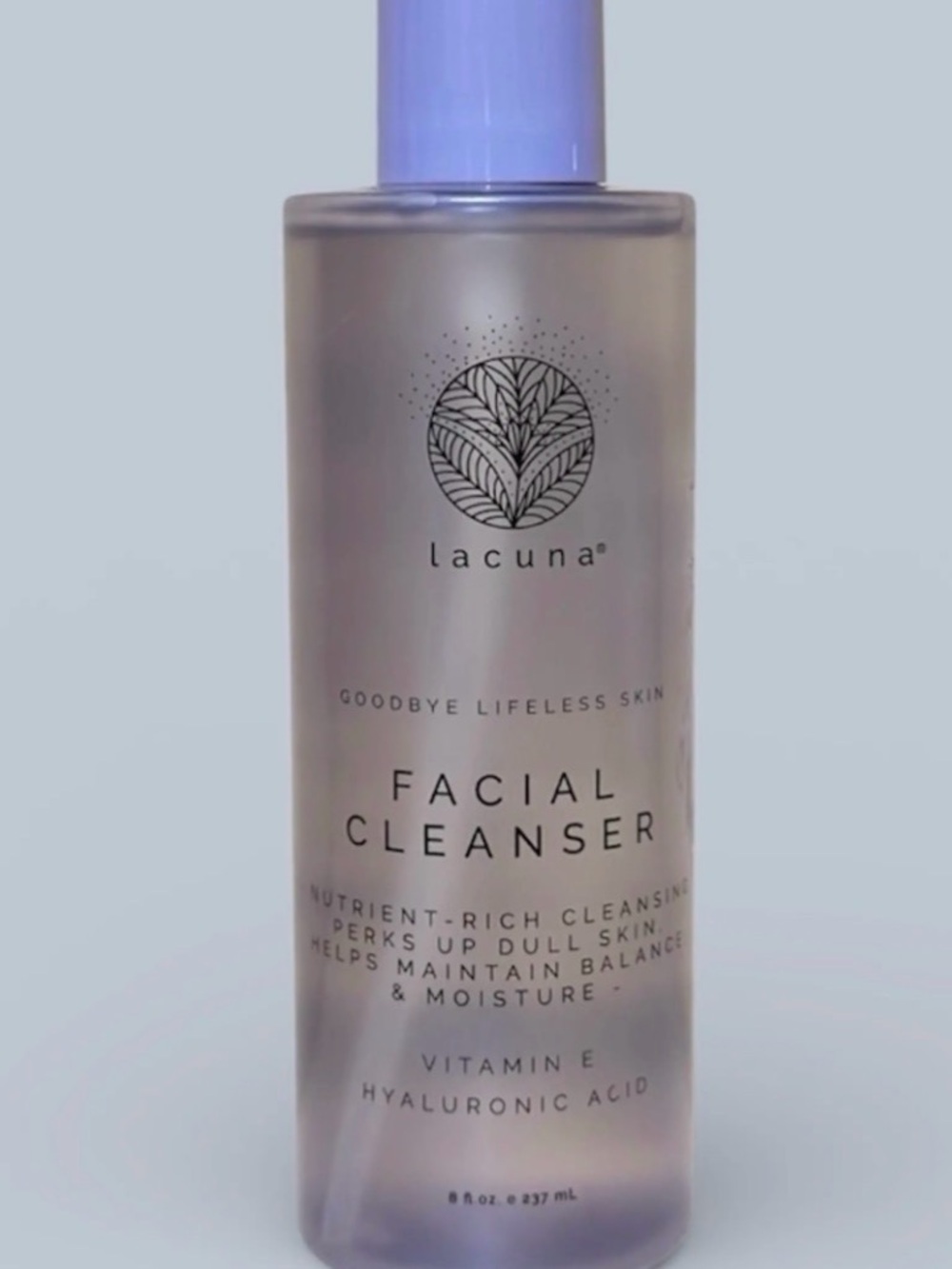 Lacuna FACIAL CLEANSER with Vitamin E & Hyaluronic Acid 8 oz